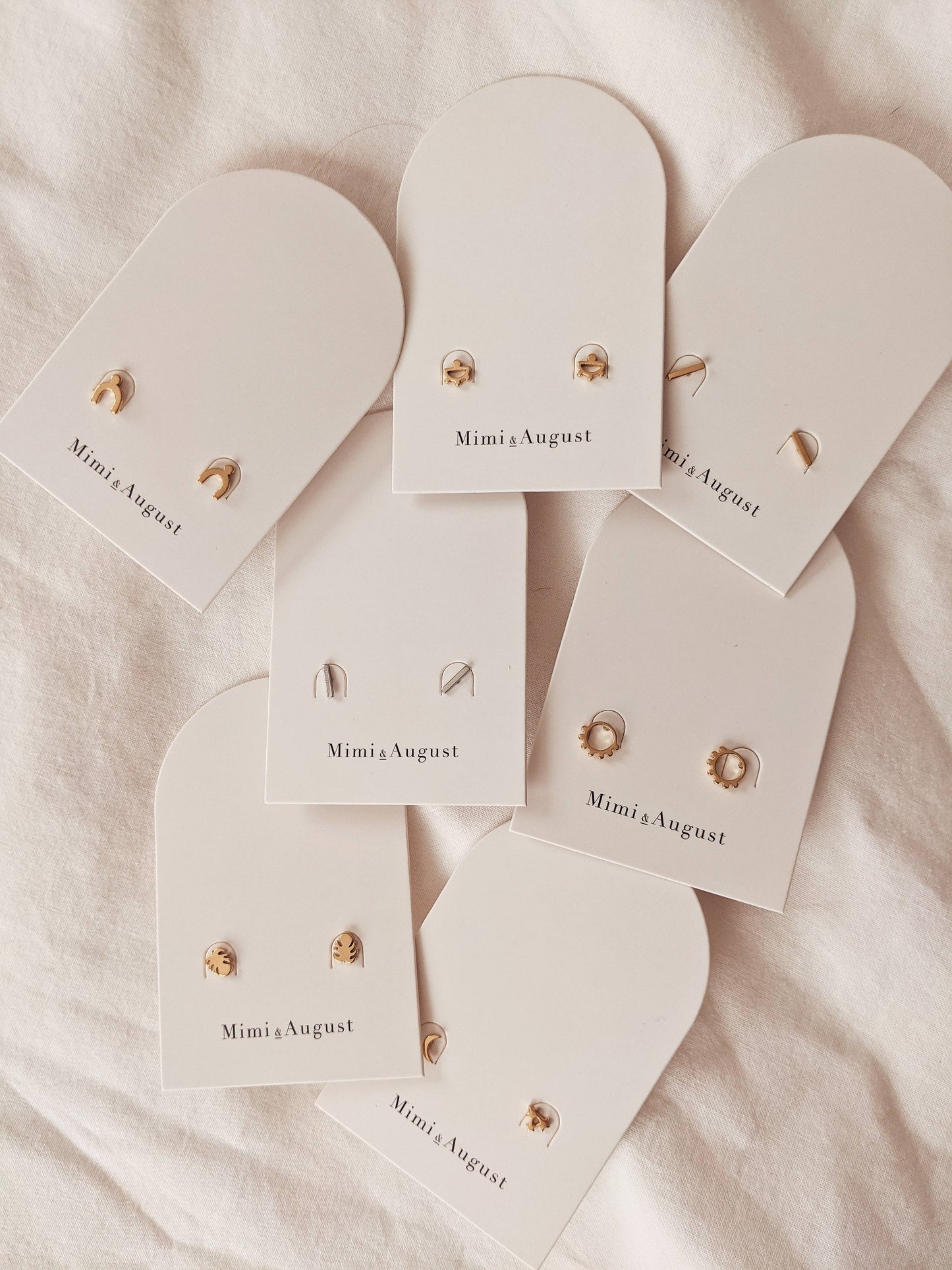 Cats Gold Plated Earrings