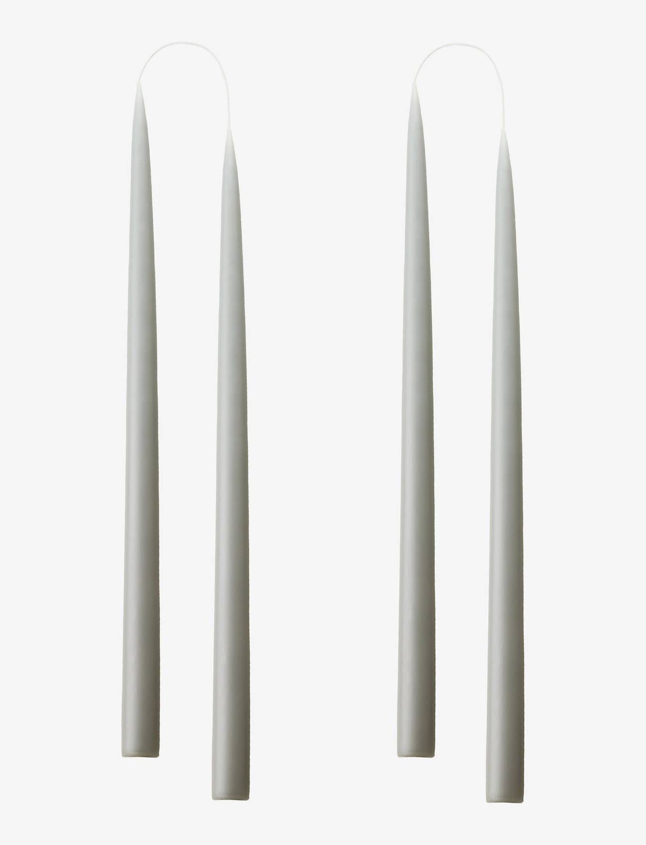 Light Grey Danish Taper Candle | A Pair