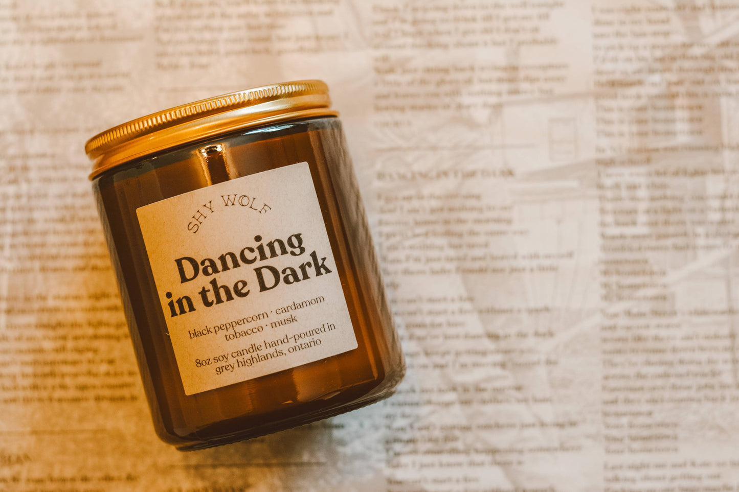 Dancing in the Dark - Soy Candle - Peppercorn Musk Tobacco