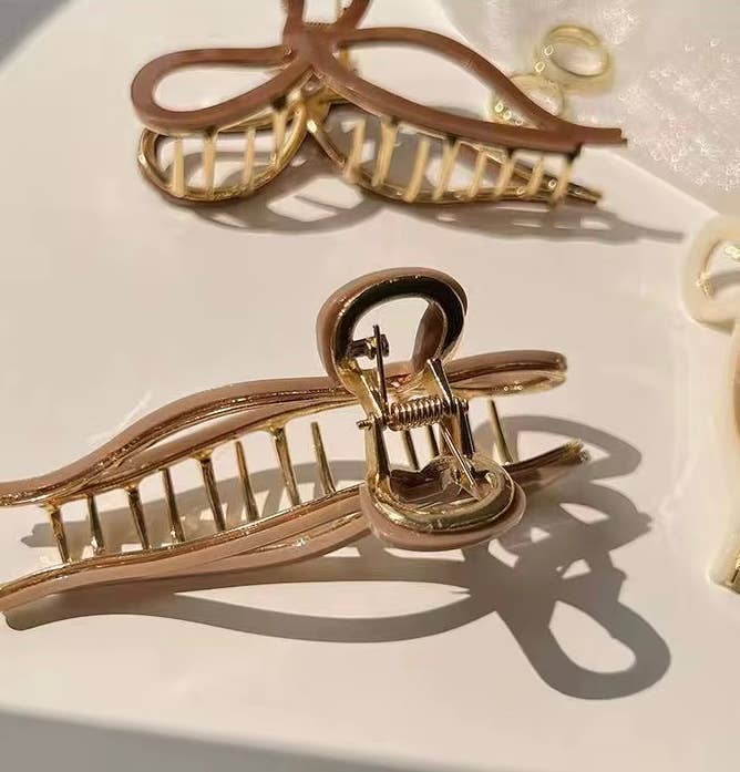 Bow Metal Claw Clip