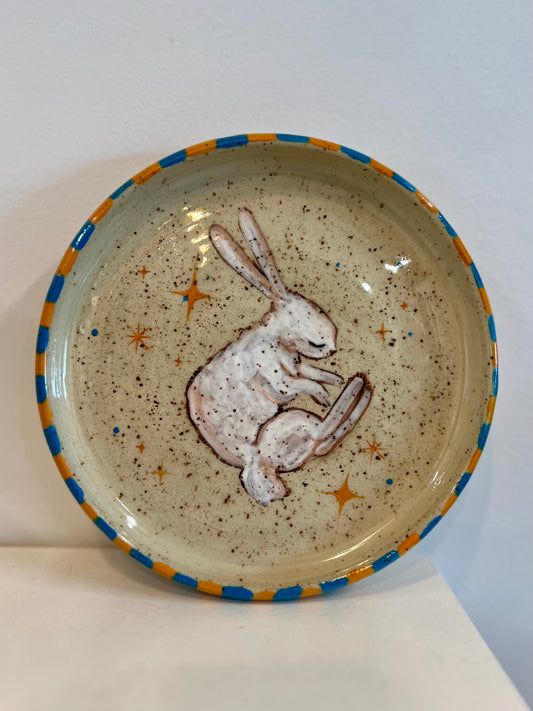 Phalsiii Ceramics Sleeping Bunny Tray