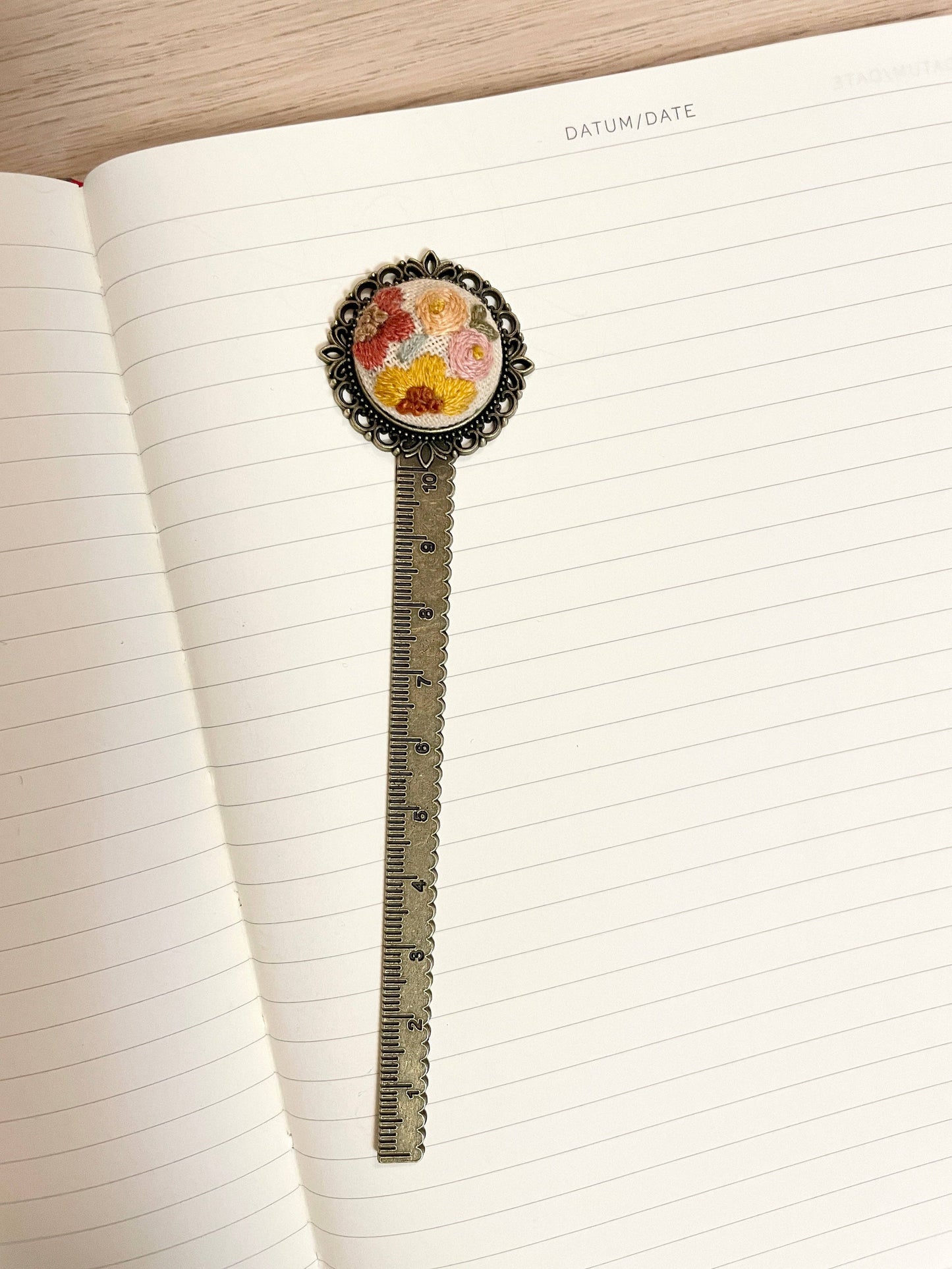 Wildflower Meadow Embroidered Bookmark