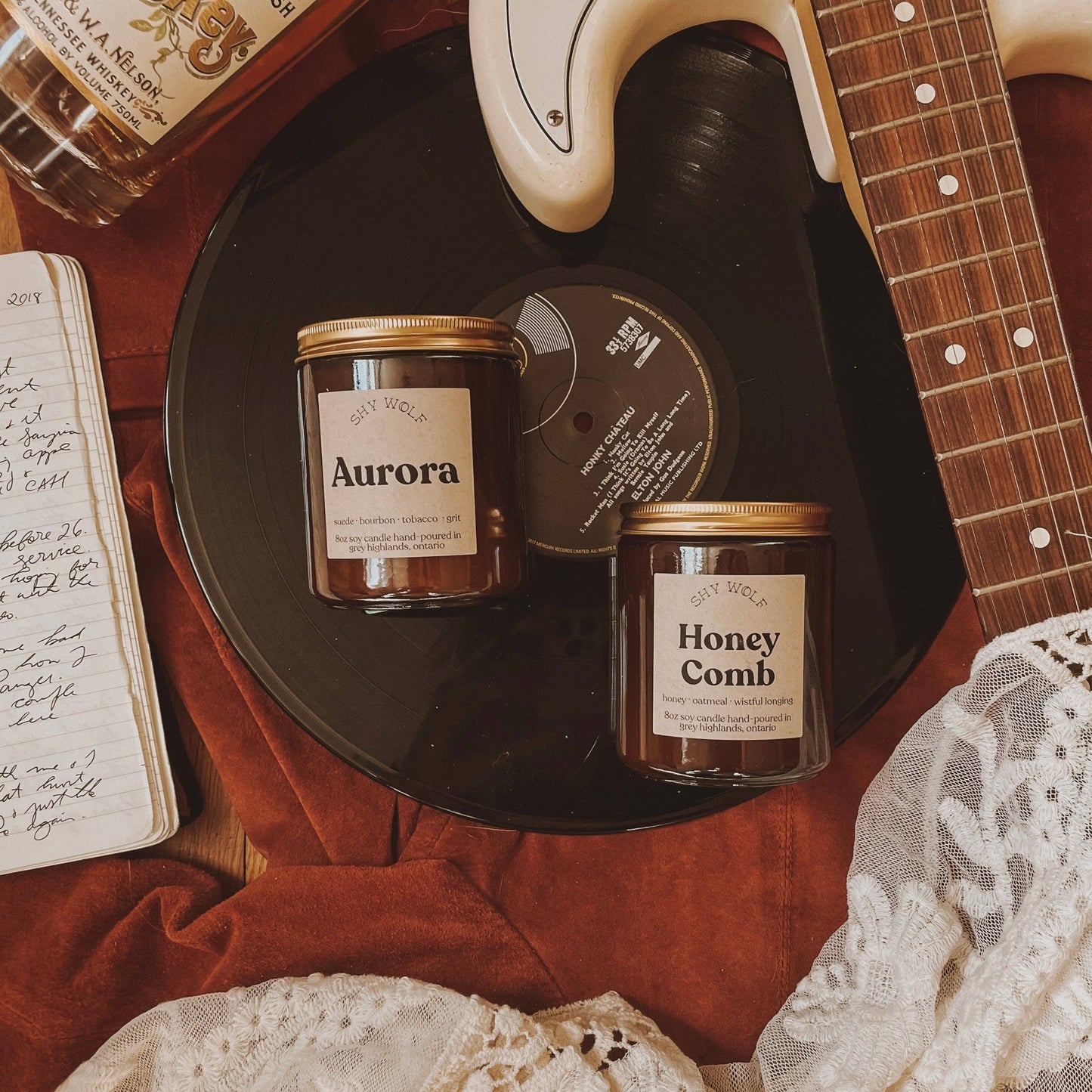 Daisy Jones and the Six Aurora Candle - Tobacco Bourbon