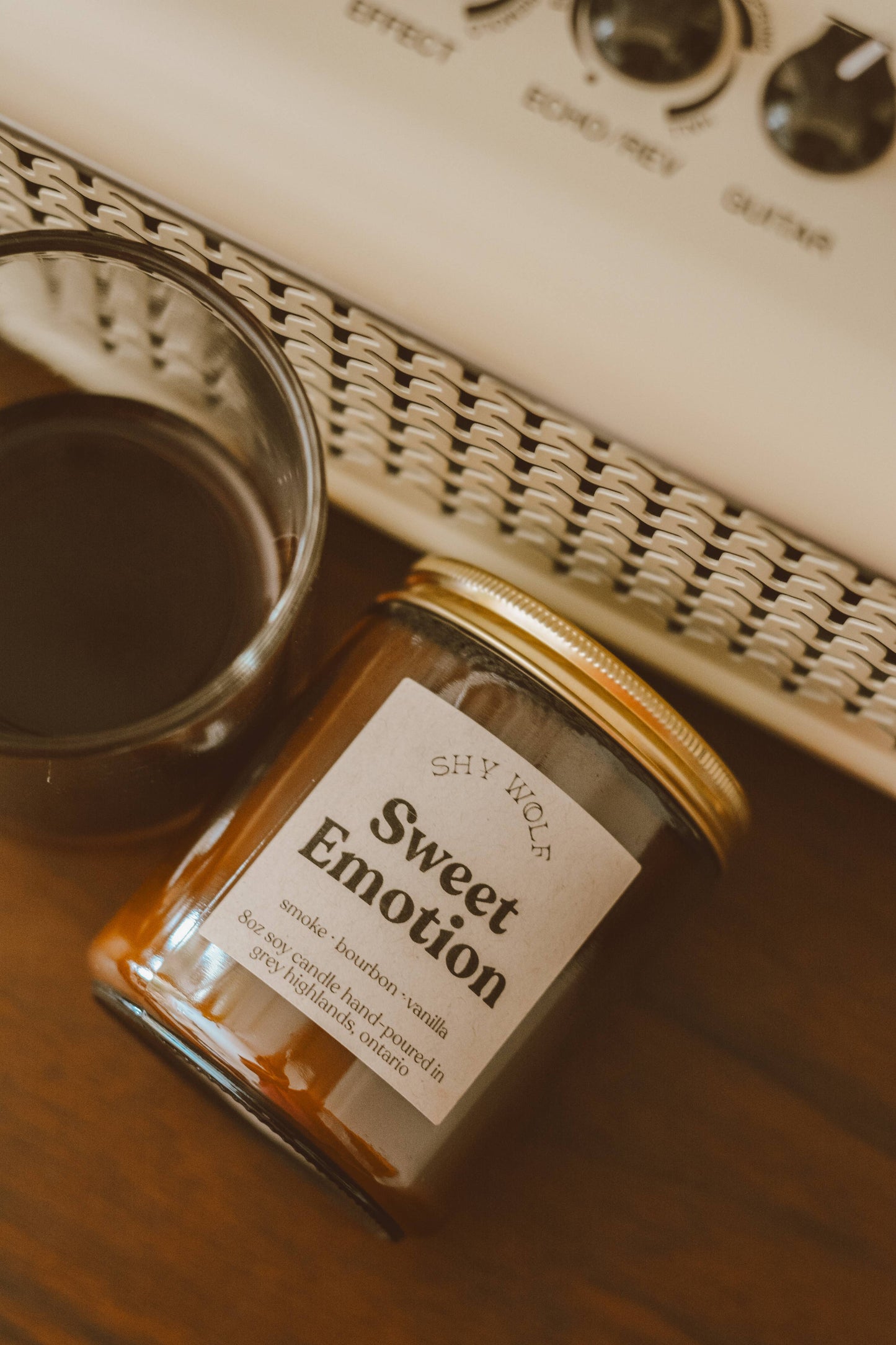 Sweet Emotion Candle - Vanilla, Bourbon, Smoke - Rock N Roll