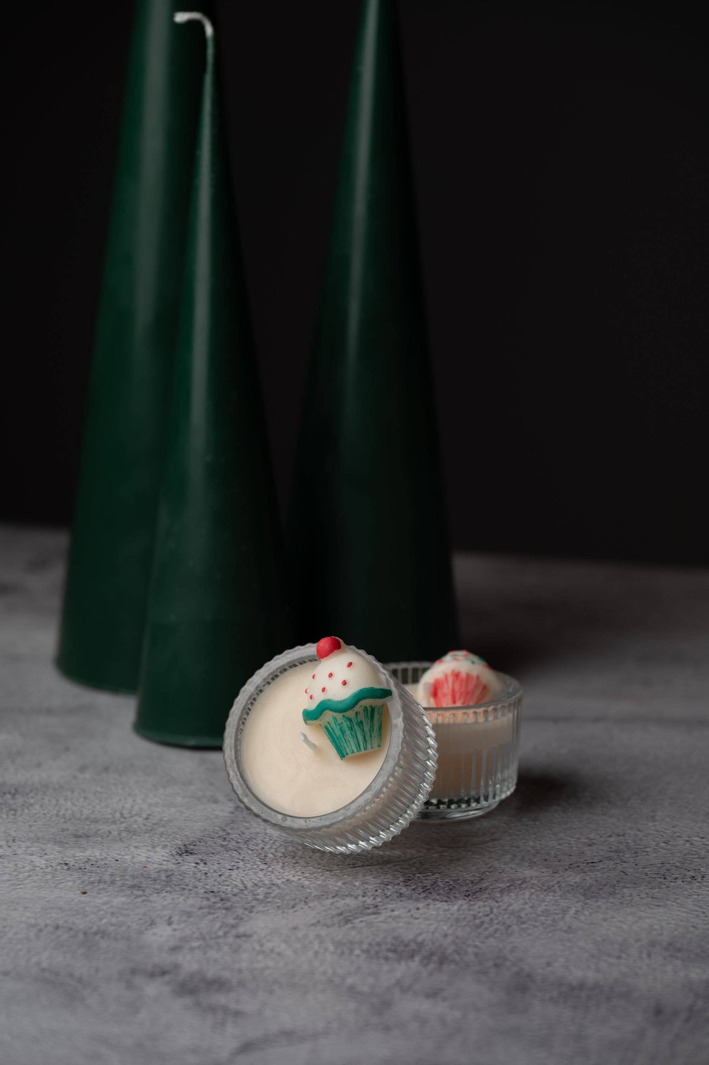 Cupcake Candle - Glass Tea-light