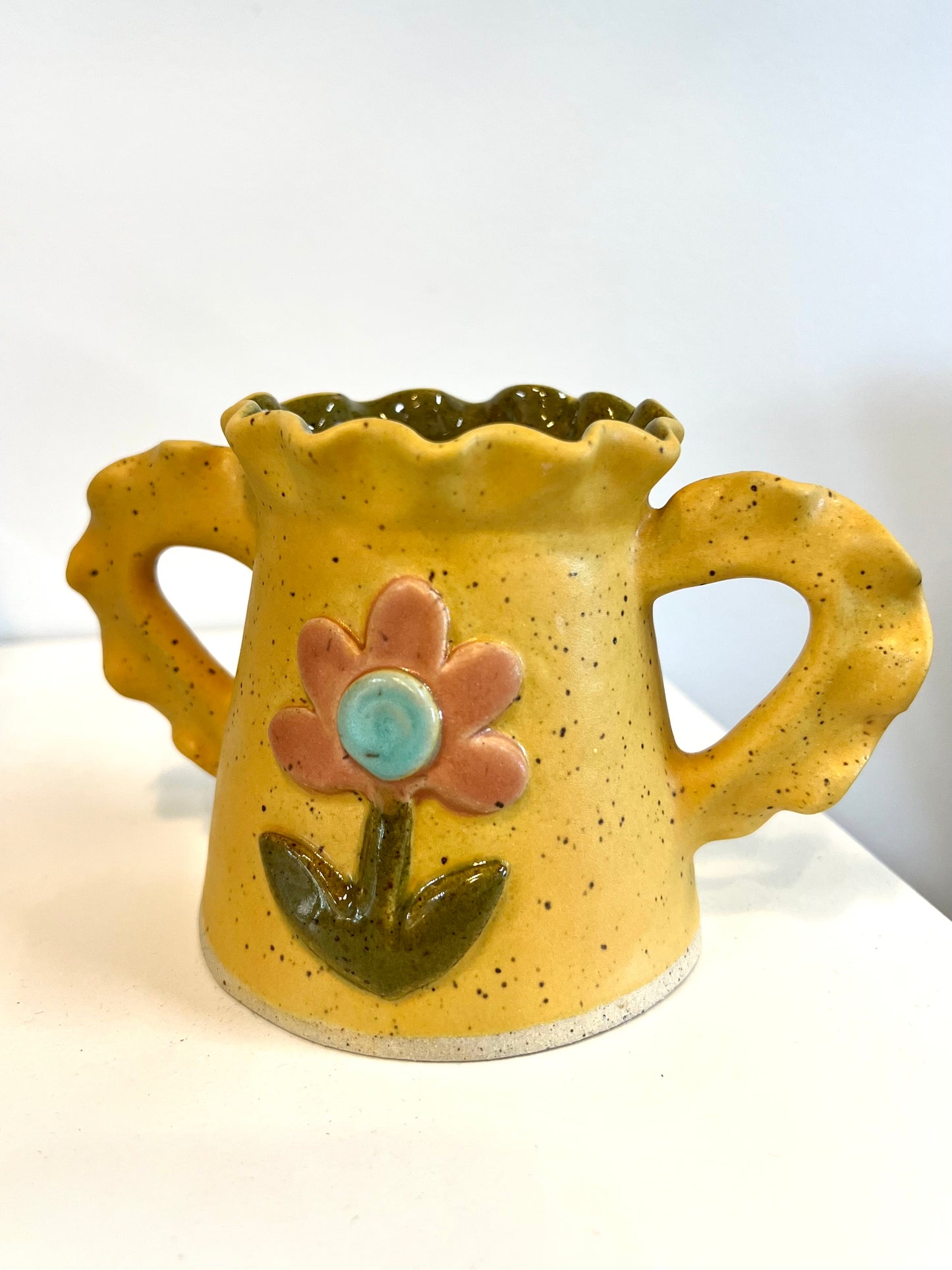 Phalsiii Ceramics Daisy Candle Holder
