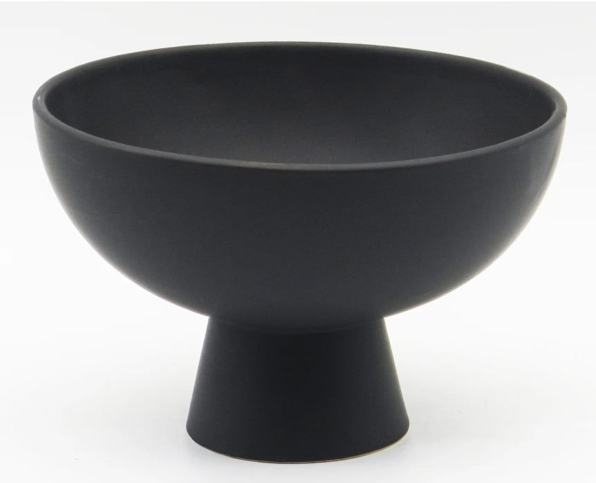 Matte Pedestal Ceramic Dish