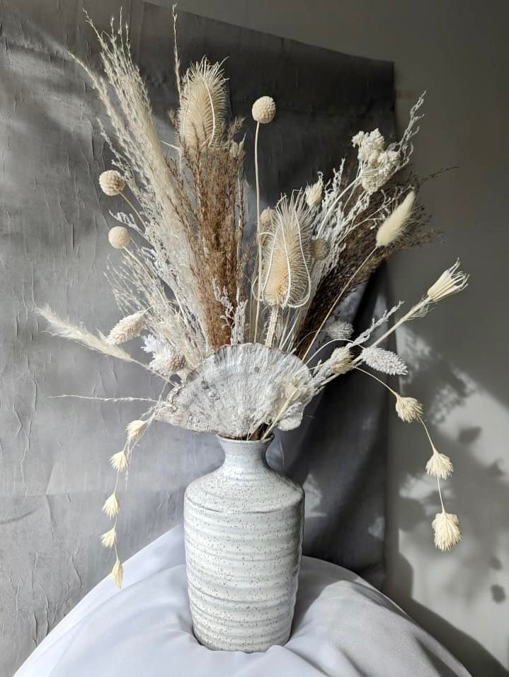 Dry Flower Bud Vase Arrangement