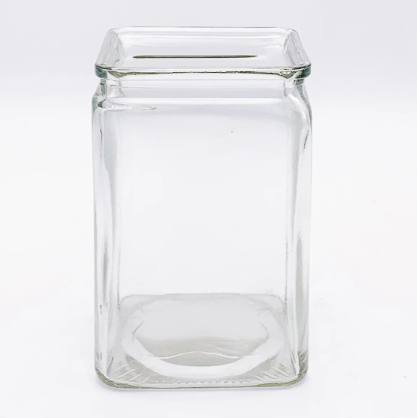 Clear Rectangular Glass Vase