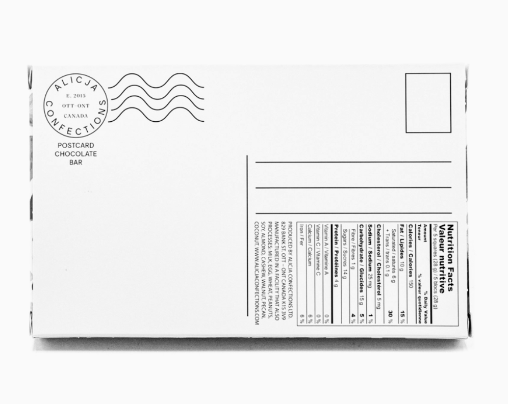 Everything But the Kitchen Sink Postcard Chocolate Bar