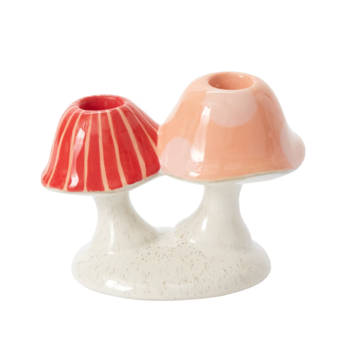 Cheerful Mushroom Candle Holder