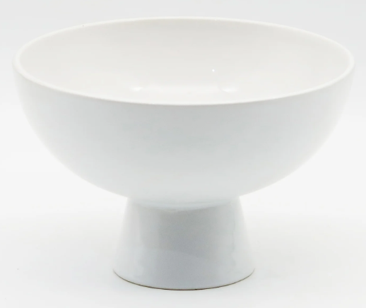 Matte Pedestal Ceramic Dish