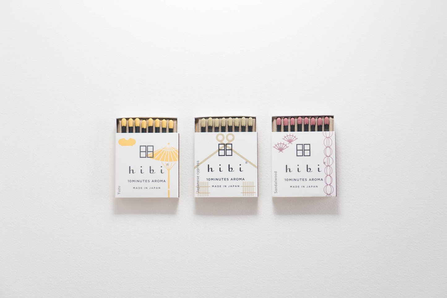 Box of 8 Japanese Cypress Incense Match