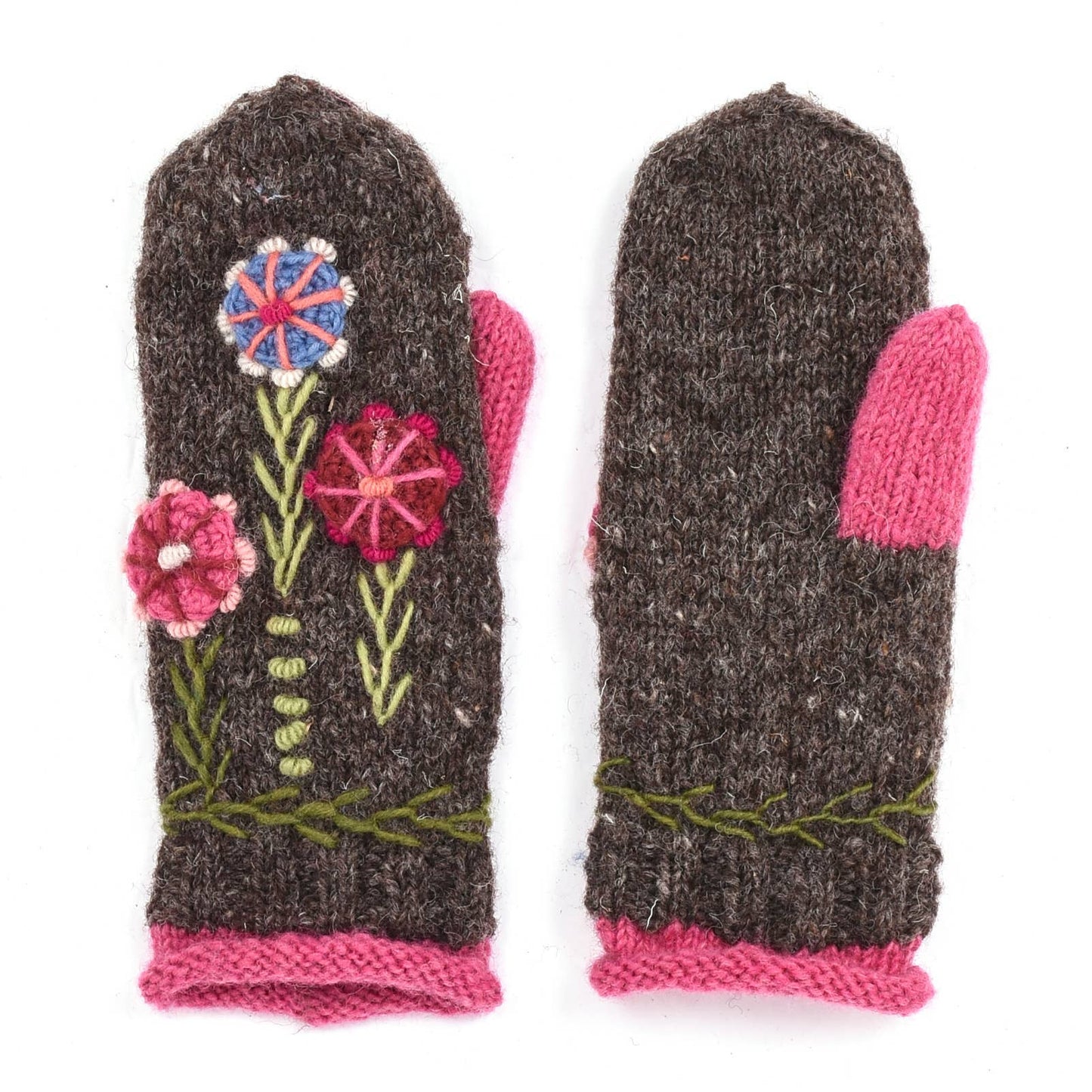 Maya - women's wool knit mittens