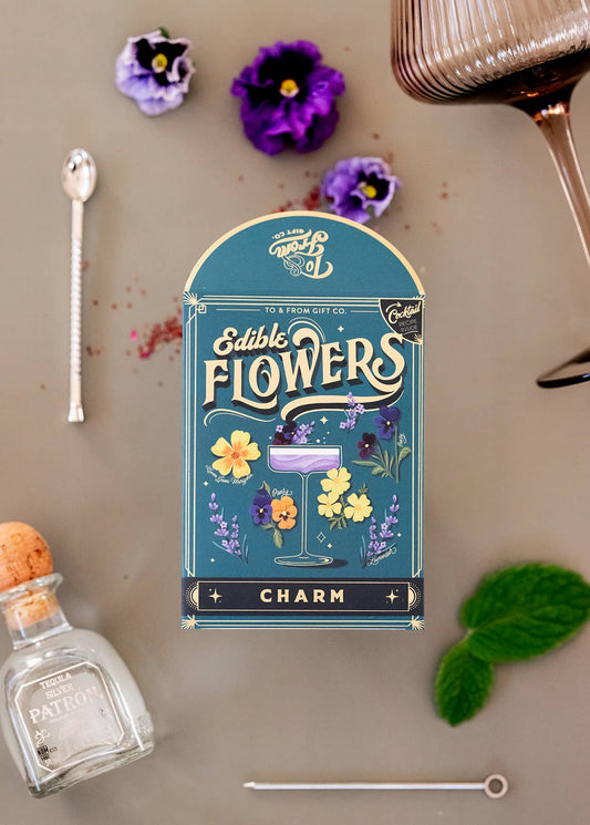 Edible Flowers (Charm) - Seed Packet & Cocktail Recipe