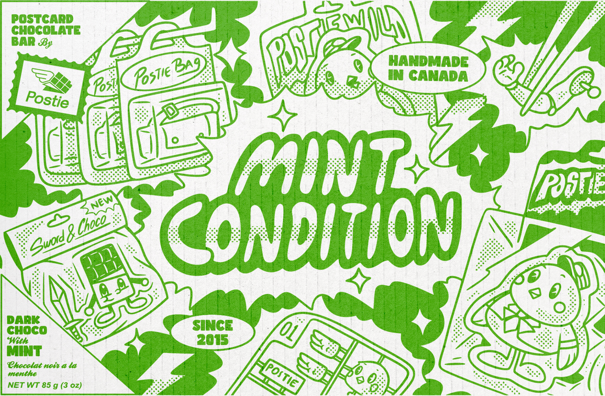 Mint Condition Vegan Dark Postcard Chocolate Bar
