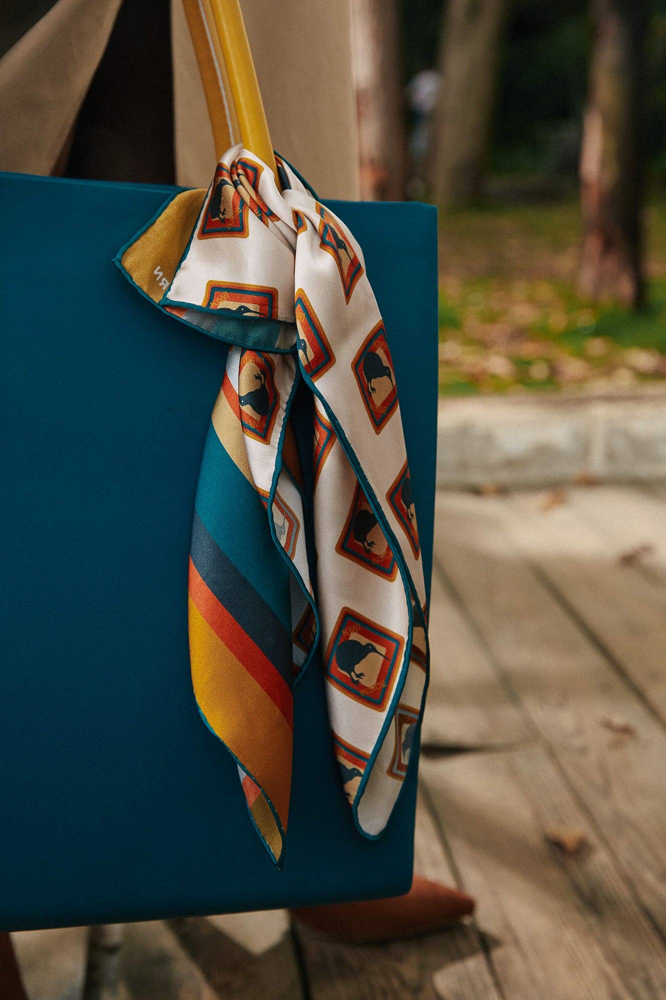 "Kiwi" Silk Bandana