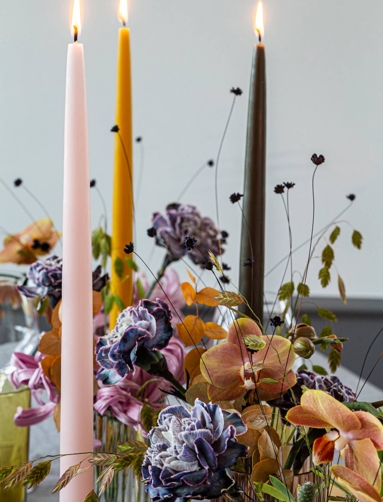 Powder Pink Danish Taper Candle | A Pair