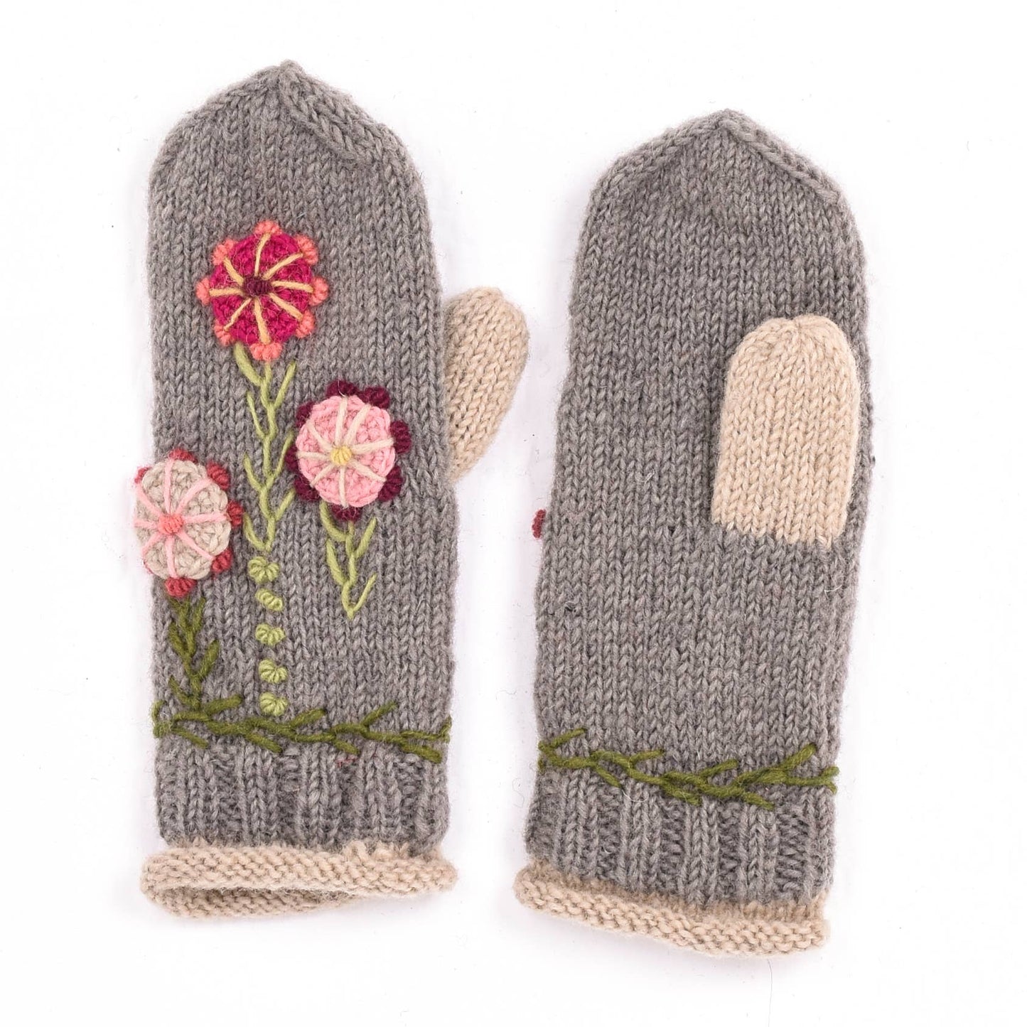 Maya - women's wool knit mittens