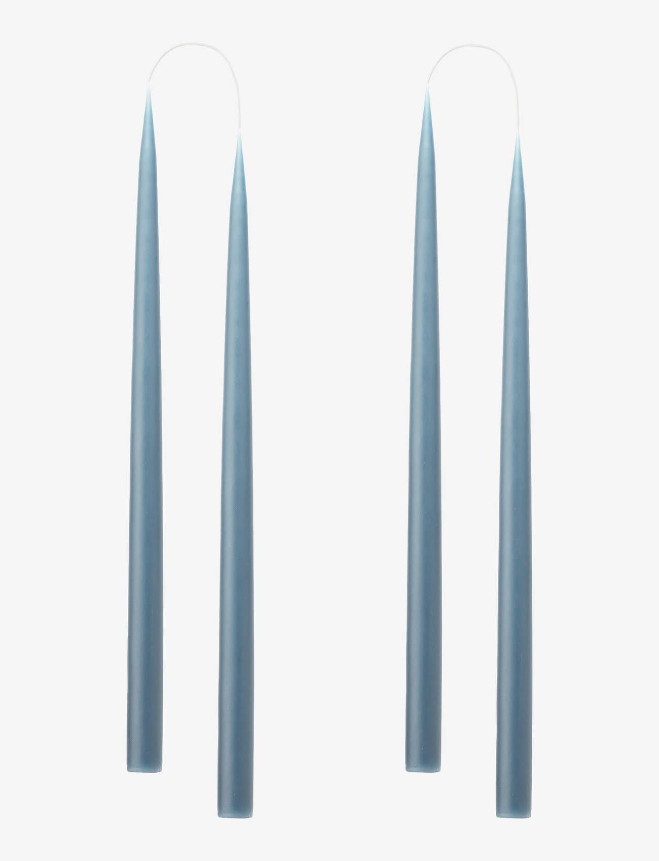 Blue Grey Danish Taper Candle | A Pair