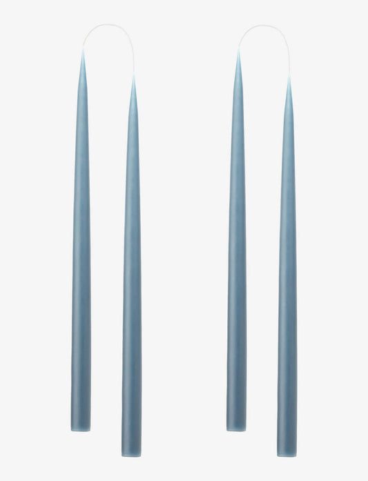 Blue Grey Danish Taper Candle | A Pair