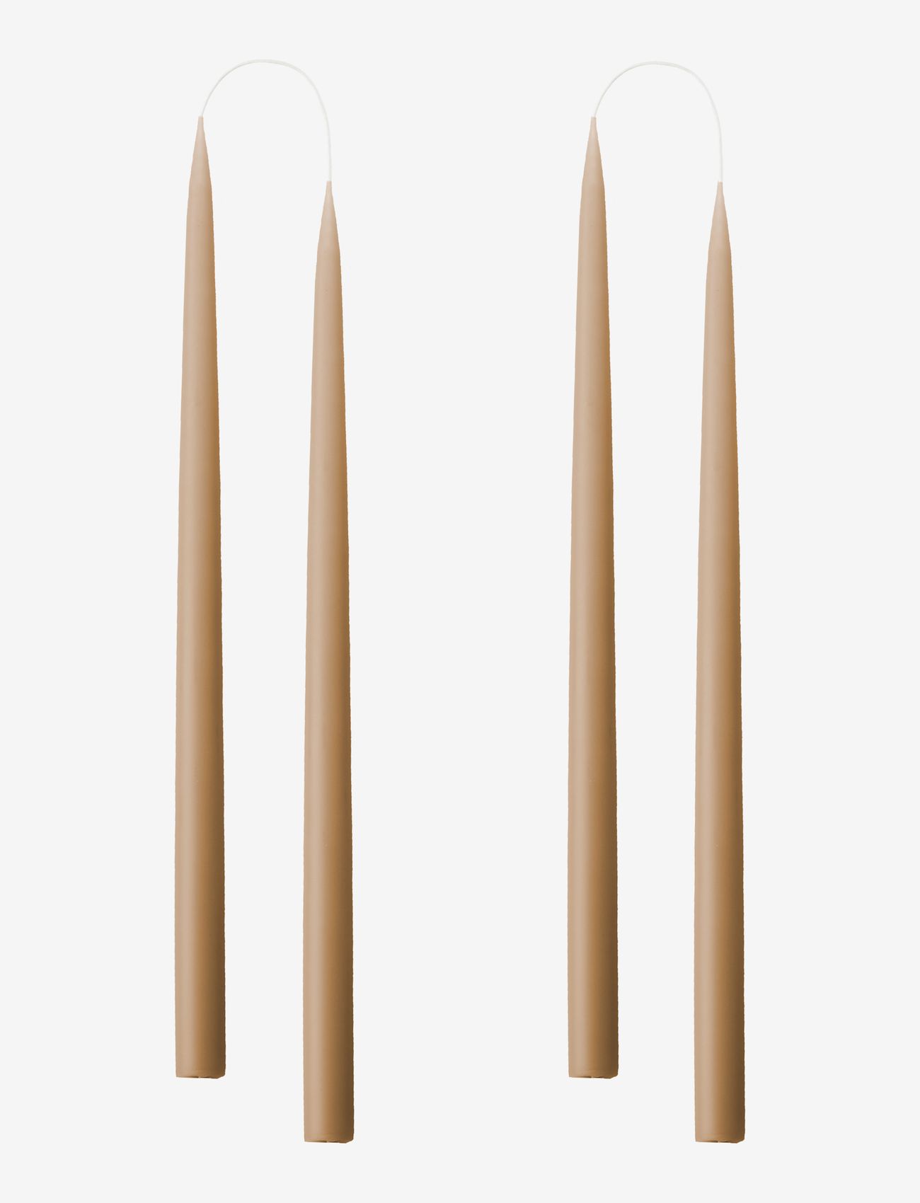 Nougat Danish Taper Candle | A Pair