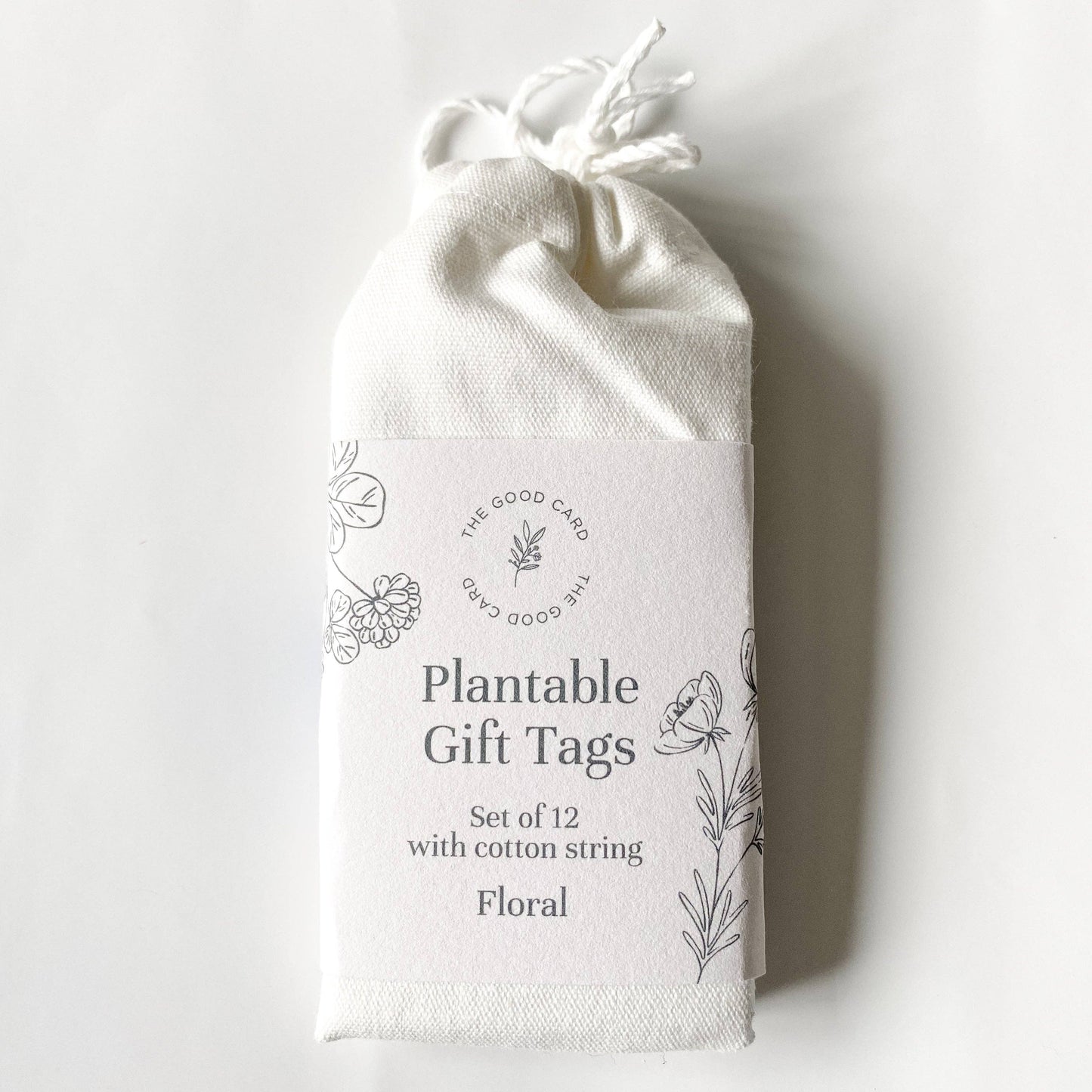 Plantable Gift Tags - Sketched Florals