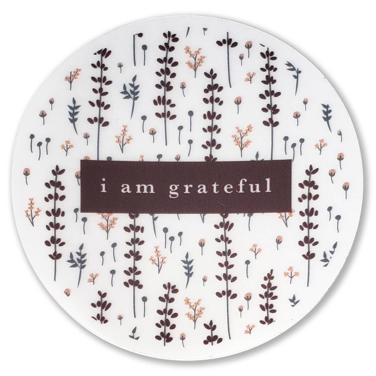 Lovely Lavender Gratitude Clear Sticker