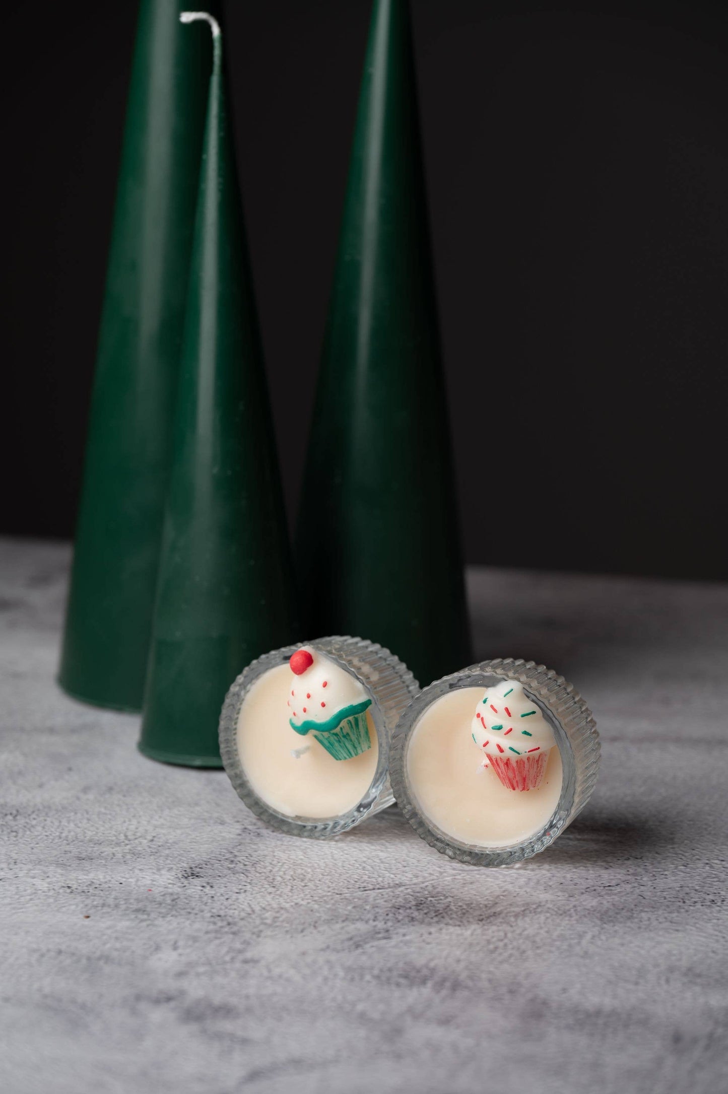 Cupcake Candle - Glass Tea-light