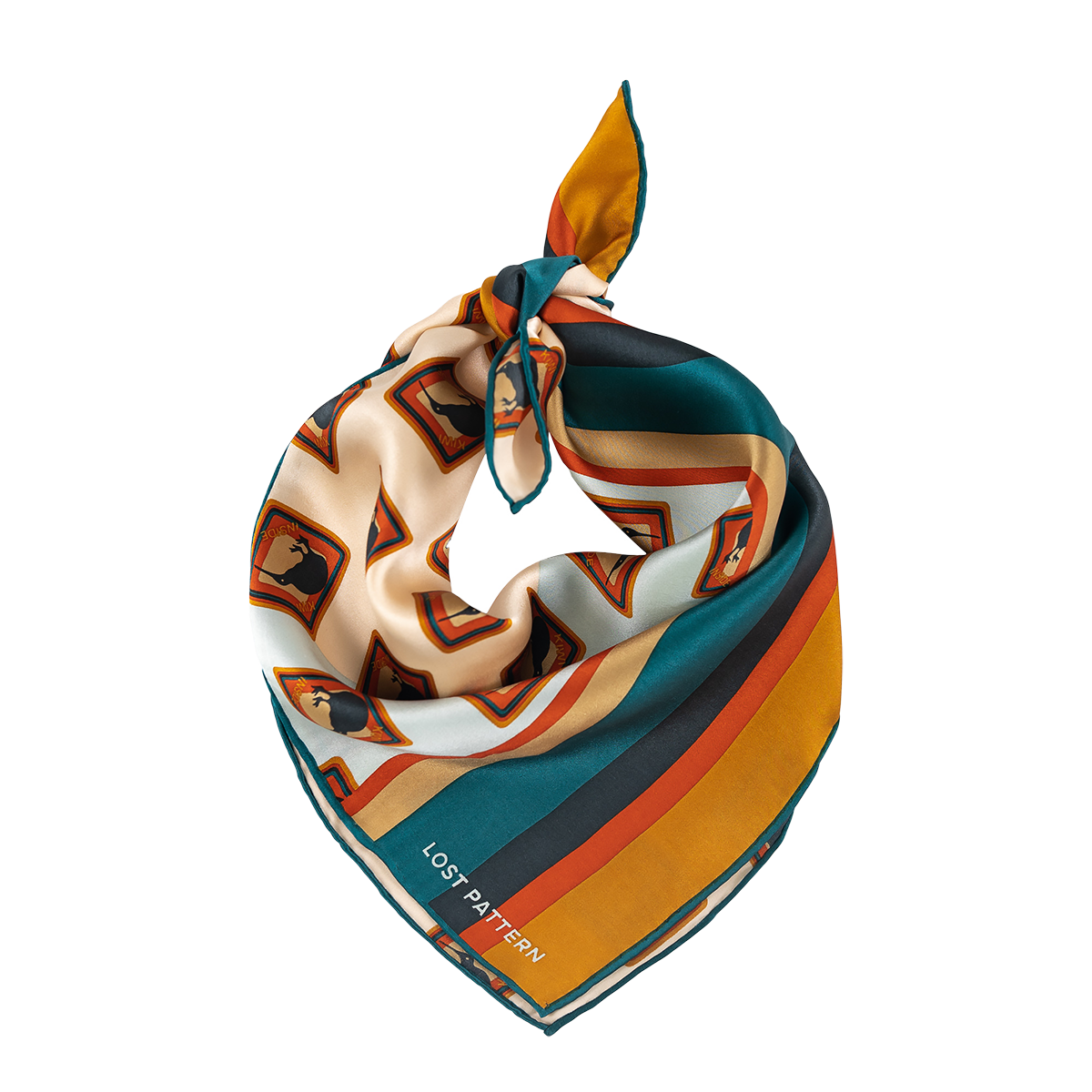 "Kiwi" Silk Bandana