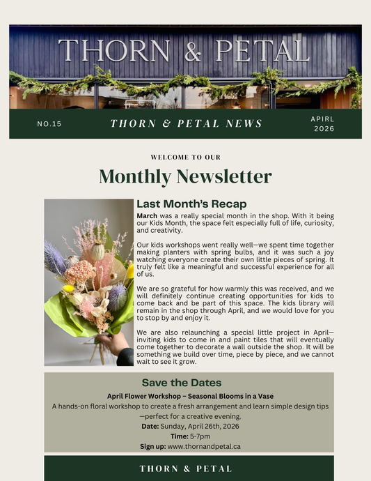 THORN & PETAL—The Bloom & Root Bulletin | Issue No. 15