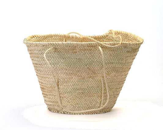 Straw Market Bag with Sisal Handles