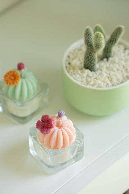 Barrel Cactus Tealight Candles | Soy Wax Blend