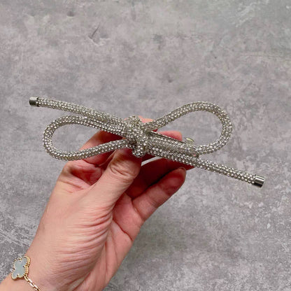 Crystal Bow Luxe Hair Clip
