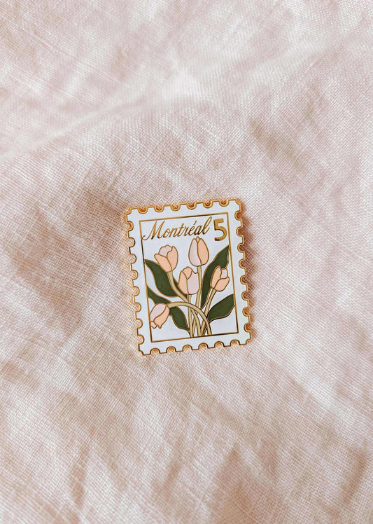 Montréal Stamp Enamel Pin