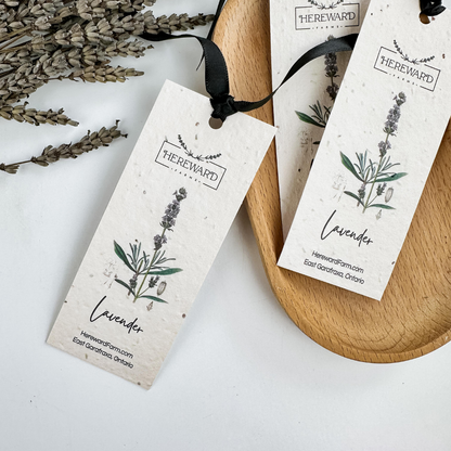 Bookmark  |  Lavender Wild Seed Bookmark