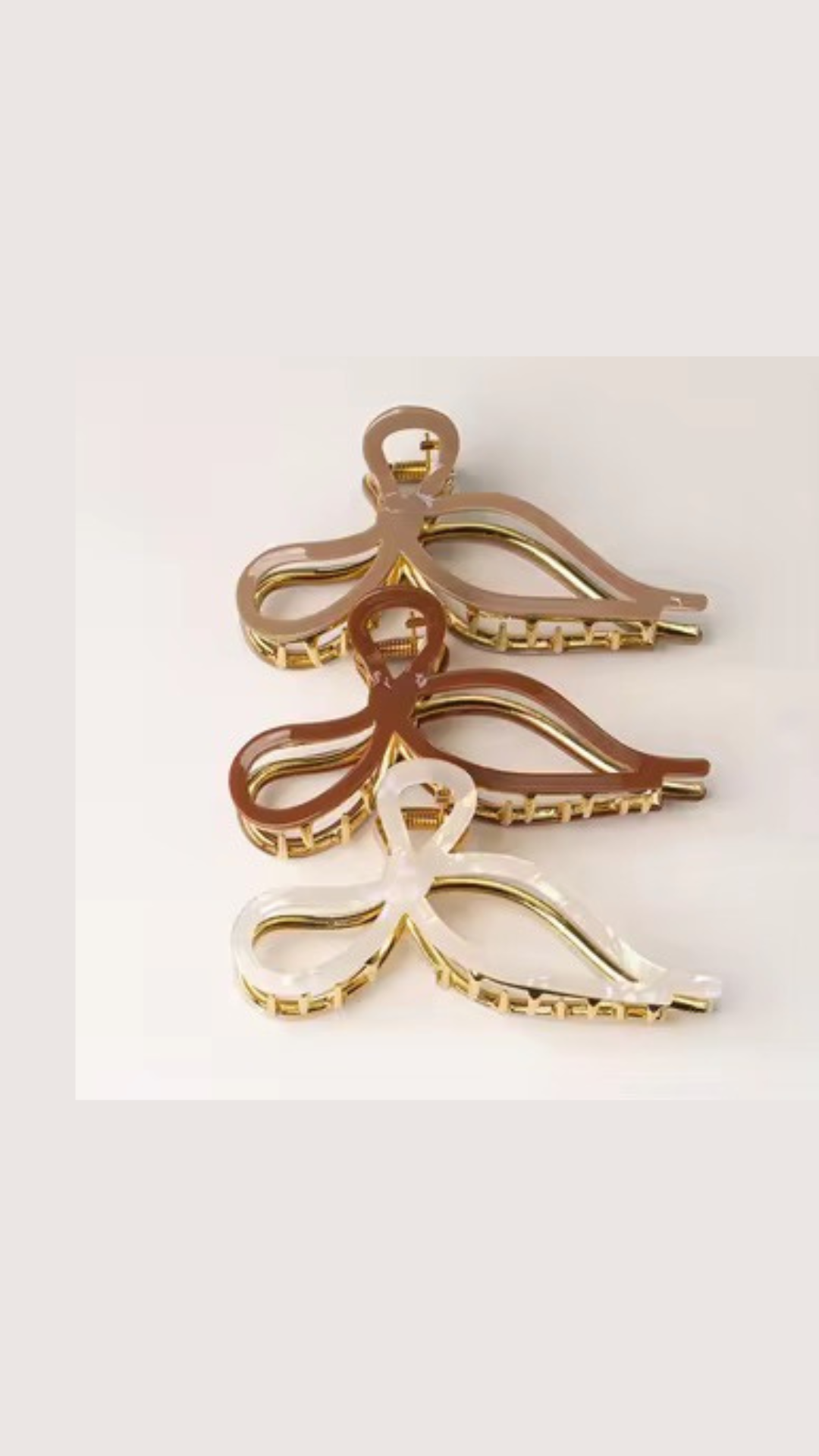 Bow Metal Claw Clip 