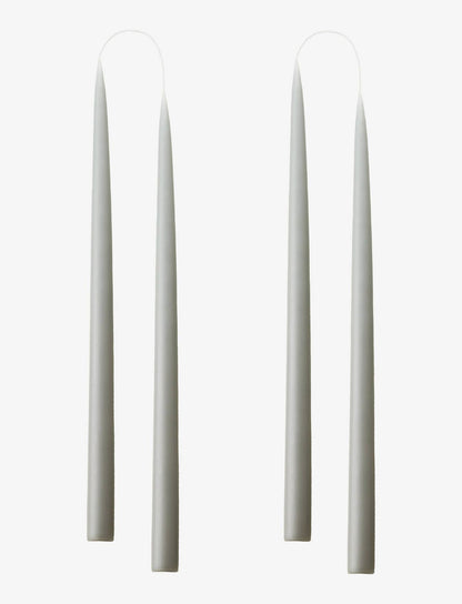 Light Grey Danish Taper Candle | a pair