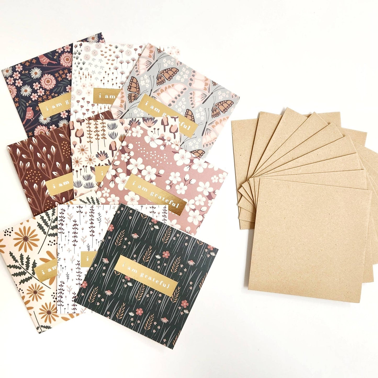 Florals Gratitude Mini Note Card Set