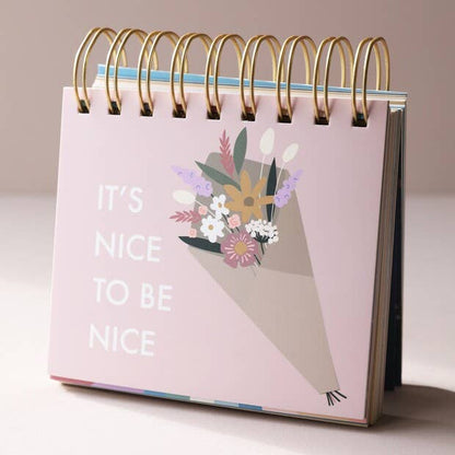 Floral Weekly Positivity Flip Chart