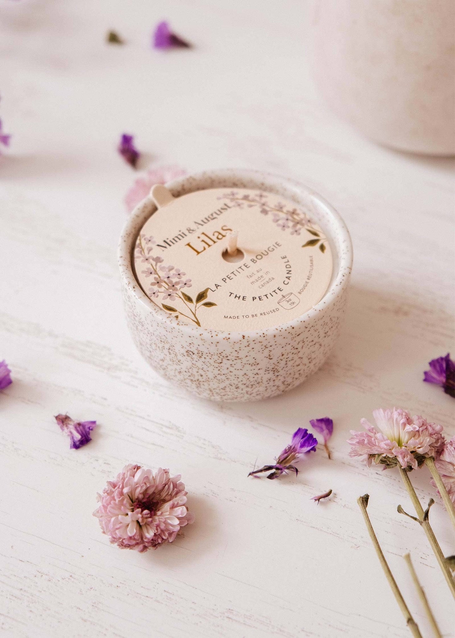 Lilac - Reusable Soy Scented Candle - 3 oz