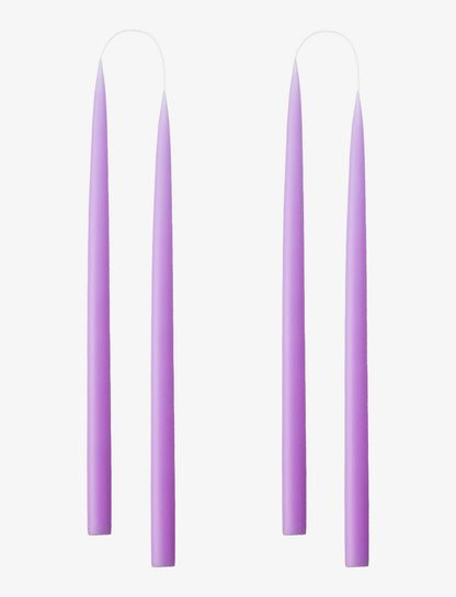 Pastel Purple Danish Taper Candle | A Pair