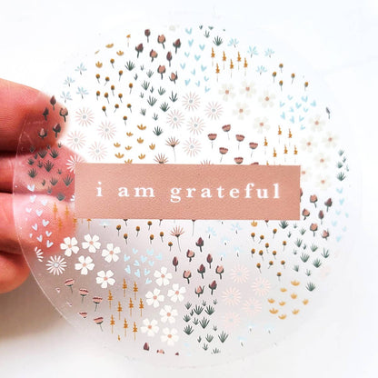 Summerfield Gratitude Clear Sticker