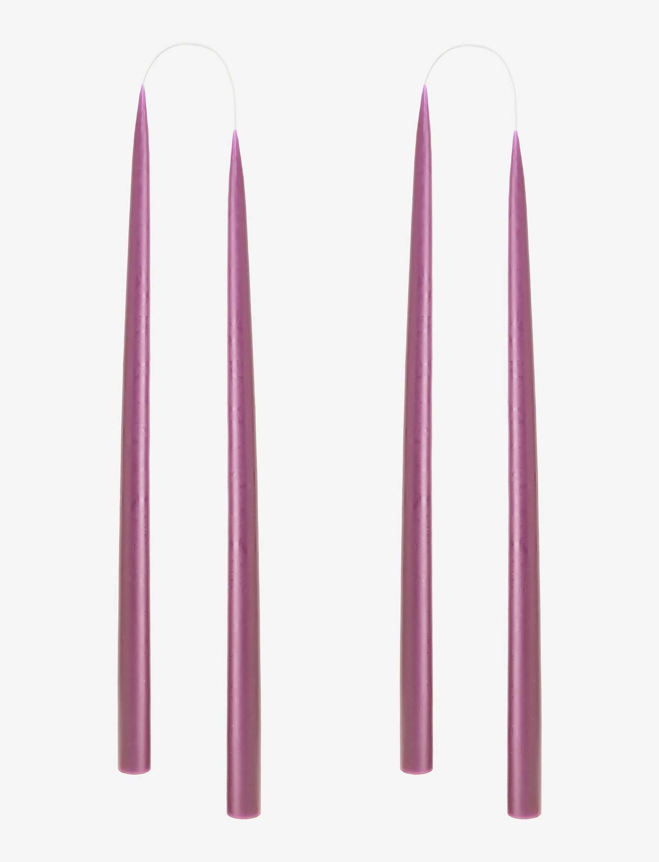 Light Heather Danish Taper Candle | a pair