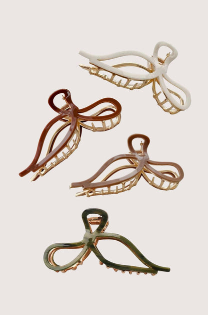 Bow Metal Claw Clip 