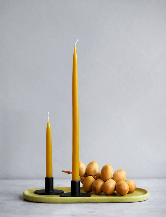 Honey Danish Taper Candle | a pair