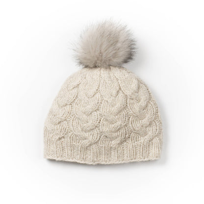 Haven Wool Knit Hat with Faux Fur Pom