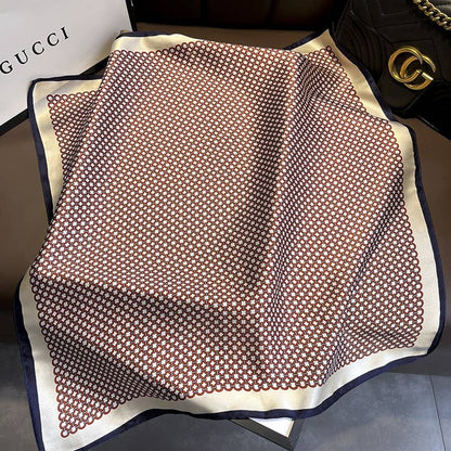Lattice Chain Silk Scarf | 100% Mulberry Silk
