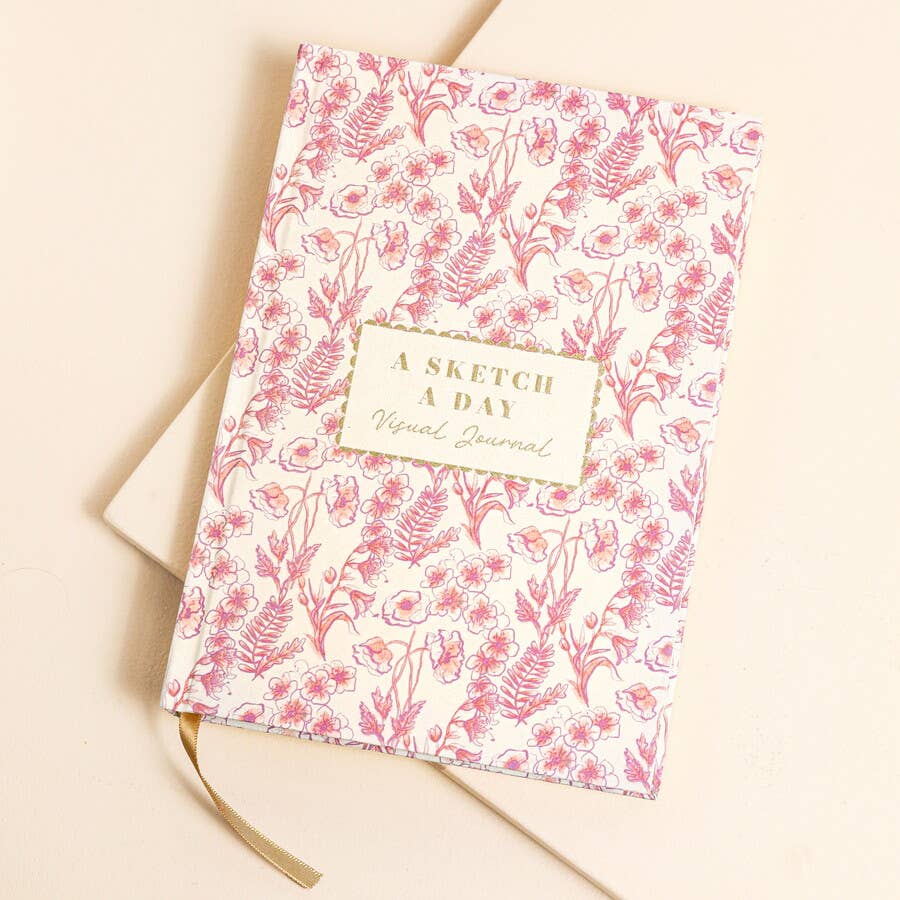 Pink Wildflower Print Sketch A Day Visual Journal