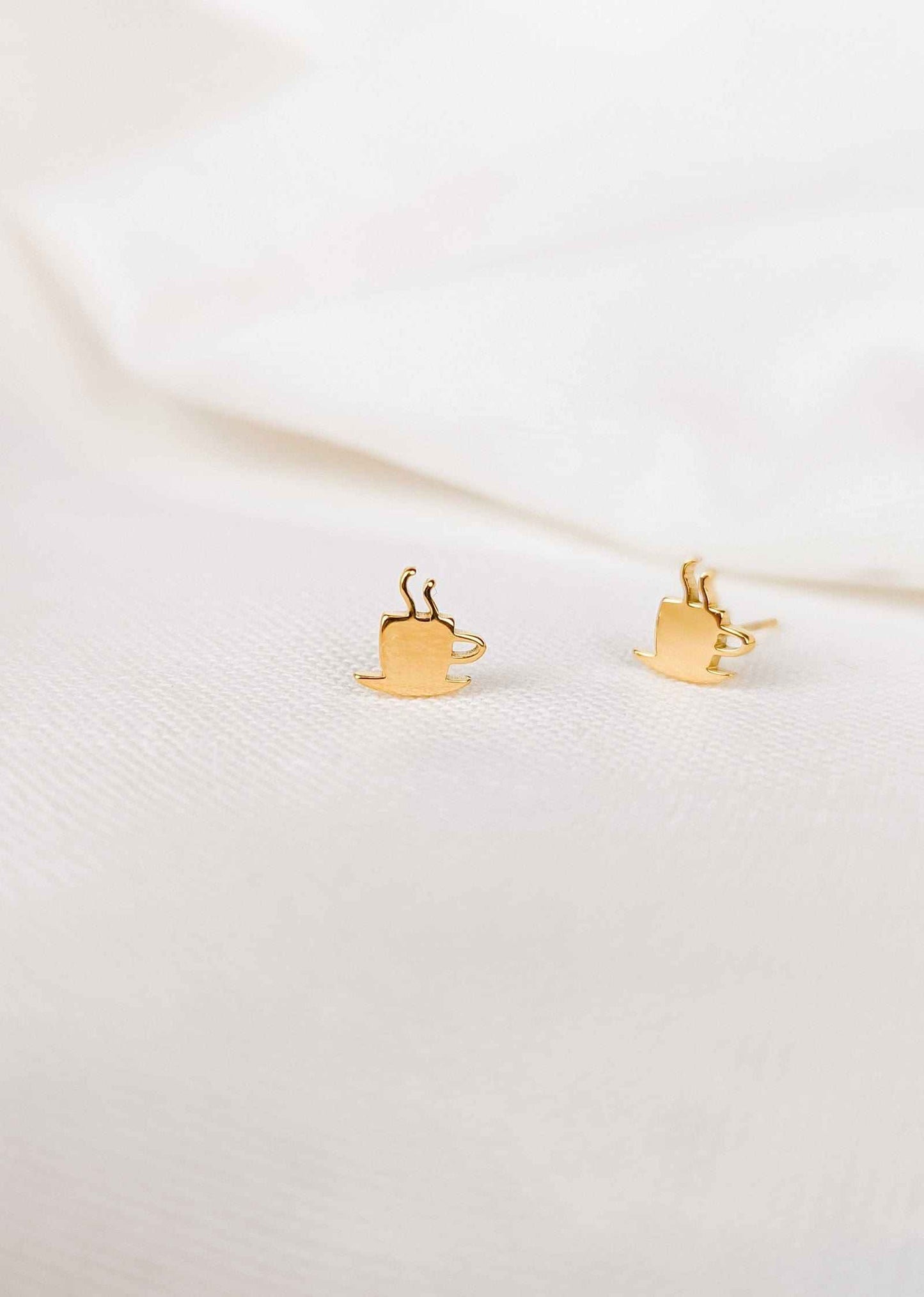 Cafecito - Gold plated earrings